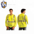 Reflective fluorescent High Visibility long sleeve tee shirts